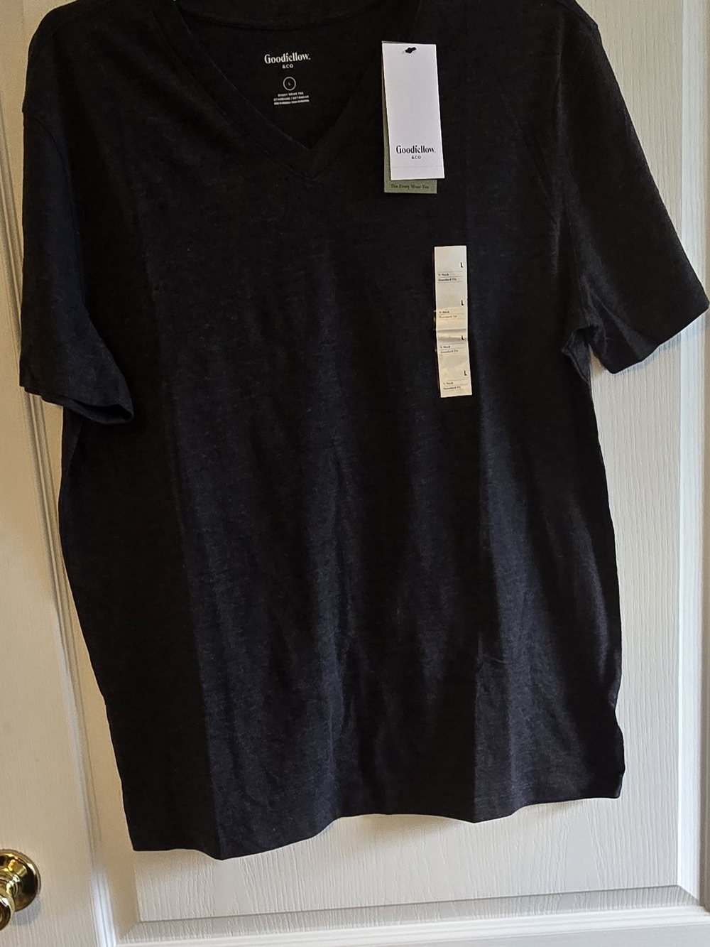 Goodfellow & Co Black V-Neck Men’s T-Shirt